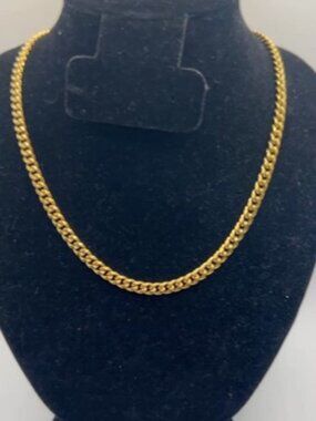 Mens Real Gold Cuban Chain 5mm 20 Inch Plated Miami Layering Everyday Solid